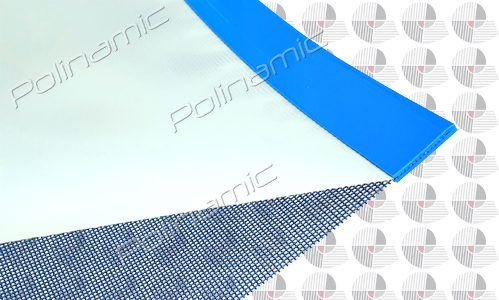 Polyester mesh belt with microfiltering fabric - detail