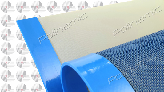 polyester mesh belt with filtering fabric