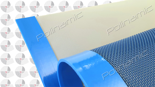 Polyester mesh belt with microfiltering fabric